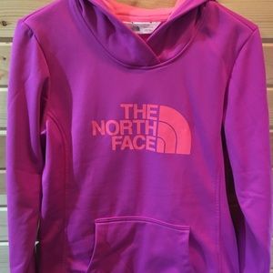 North face pink sweatshirt
